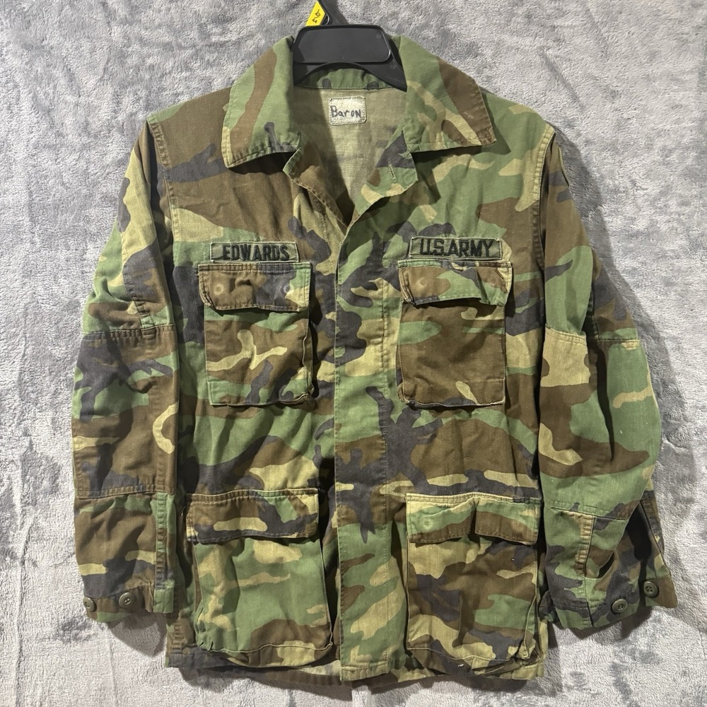 US Army 85th Infantry Division "CD" Camo Combat Jacket Men's Medium 40x28.5 Used